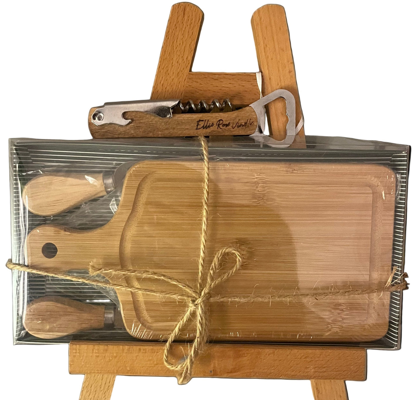 Charcuterie Board and Wine Glass Gift Set