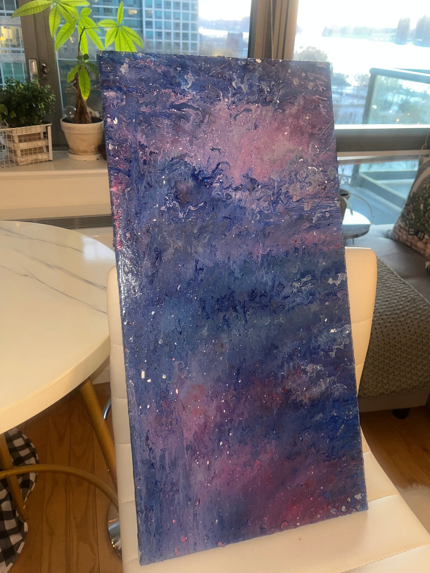 "Liquid Sapphire" Original painting by Christine Vinelli