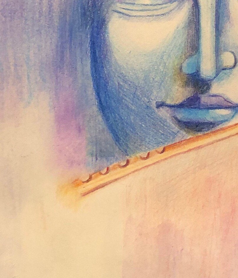 Krishna Giclee Print on Watercolor Paper 9” x 12”