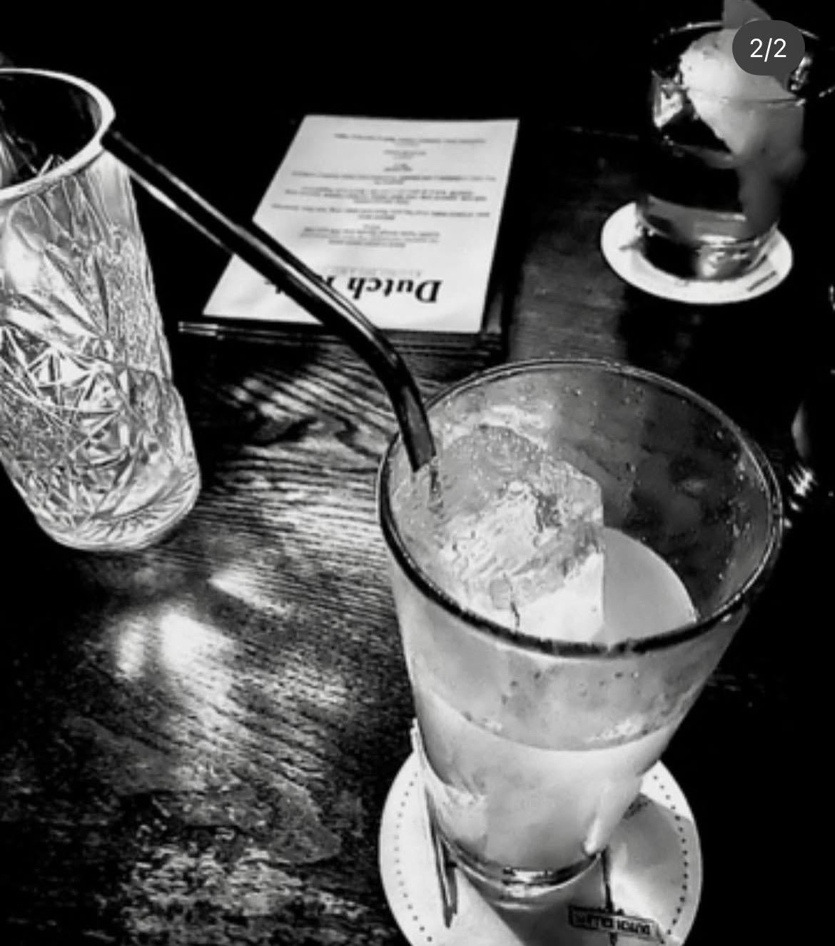 Dutch Kills Long Island City Cocktail Bark Chalk Drawing Print 9” x 12”