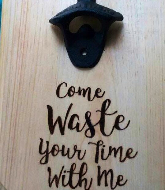 Wood Burned Cask Iron Beer Opener or Plaque (Custom Design)